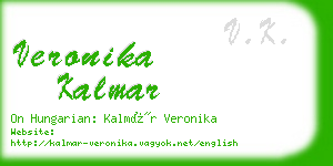 veronika kalmar business card